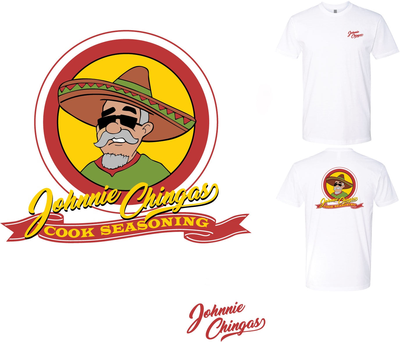 Johnnie Chingas White T-Shirt